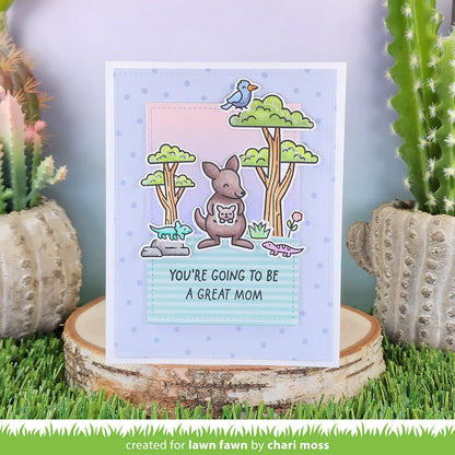 Lawn Fawn Kanga-Rrific Add-On Stamps - LF3346