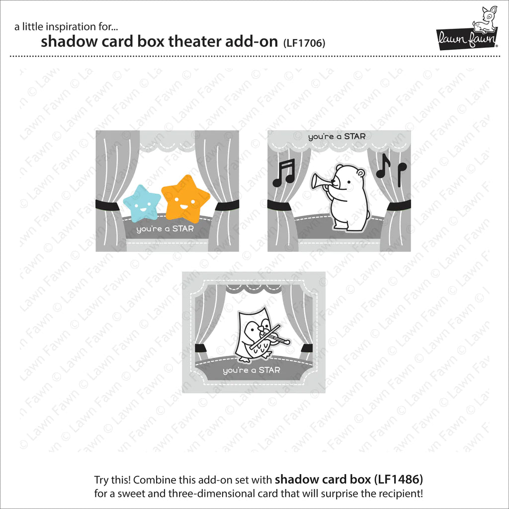 Lawn Fawn Shadow Box Card Theater Add-on - LF1706