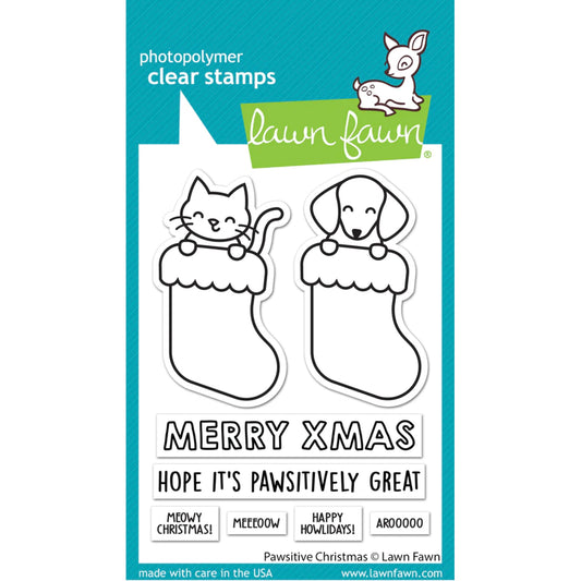 Lawn Fawn Pawsitive Christmas Stamps - LF2983