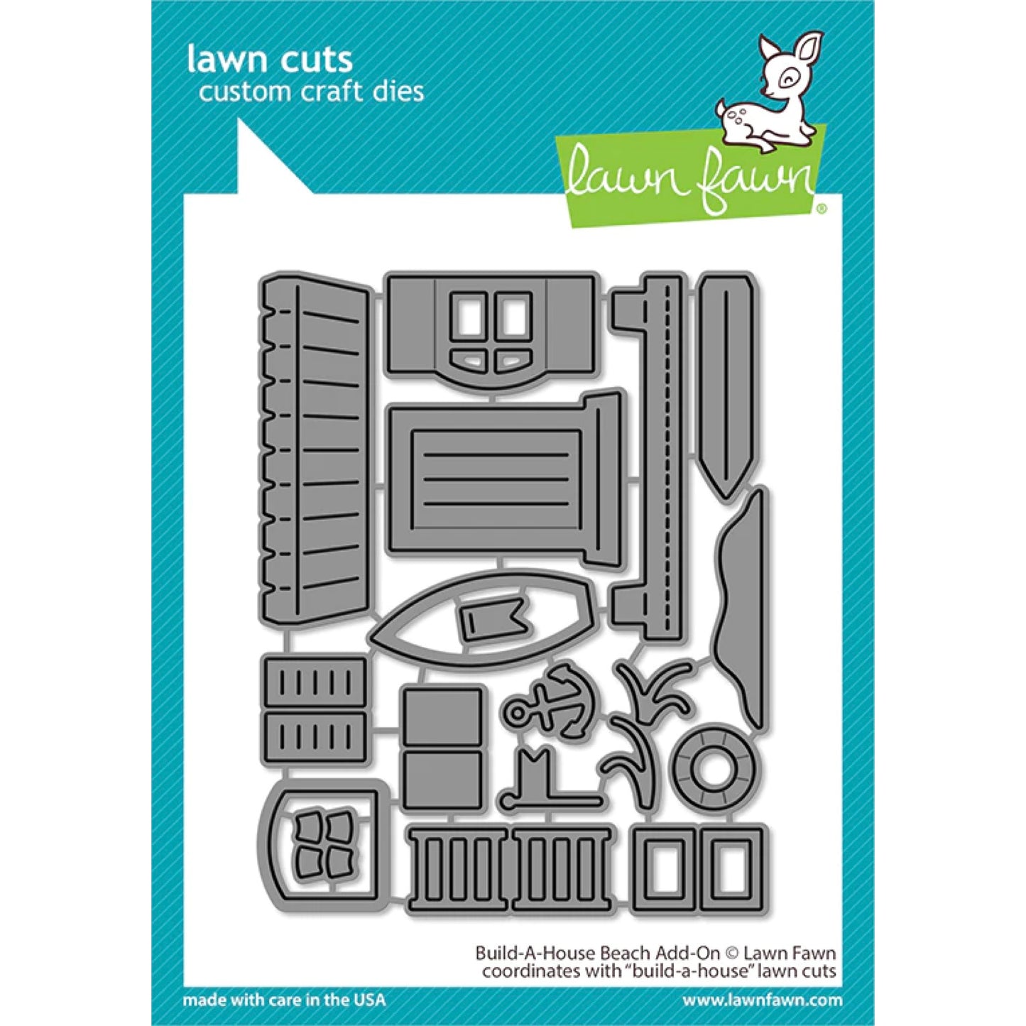 Lawn Fawn Build-A-House Beach Add-On - LF3182