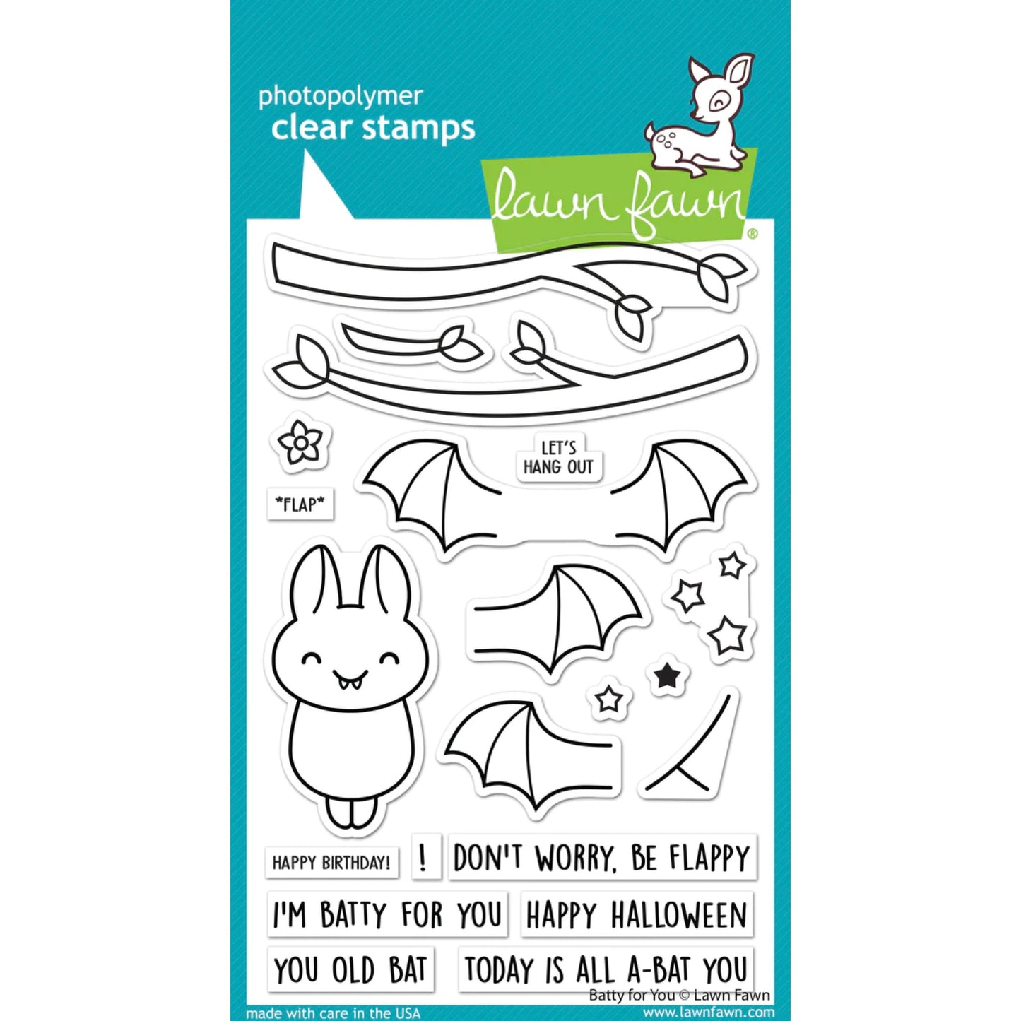 Lawn Fawn Batty For You Stamps- LF3217