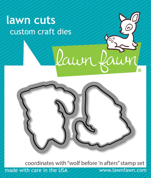 Lawn Fawn Wolf Before 'N Afters Lawn Cuts - LF3222