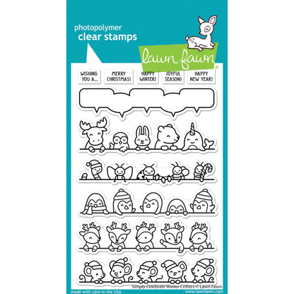 Lawn Fawn Simply Celebrate Winter Critters Stamps - LF3231