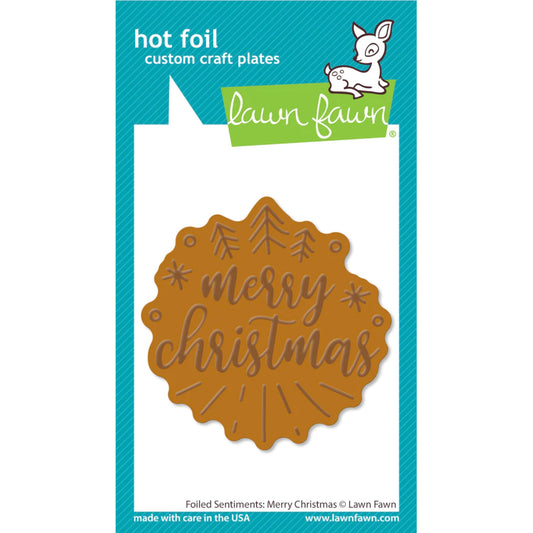 Lawn Fawn Foiled Sentiments: Merry Christmas - LF3262