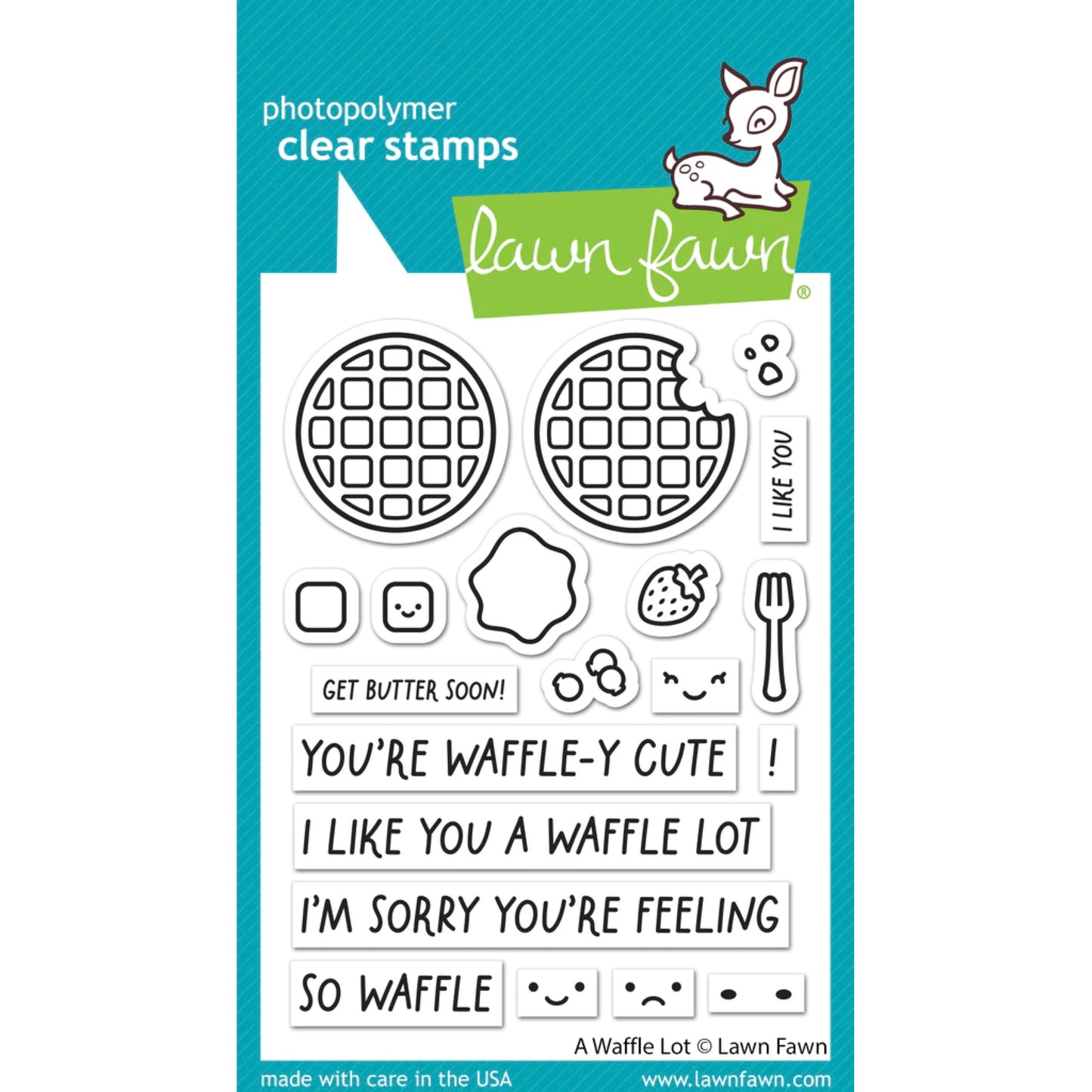 Lawn Fawn A Waffle Lot Stamps - LF3303