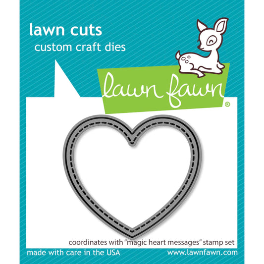Lawn Fawn Magic Heart Messages Lawn Cuts - LF3306