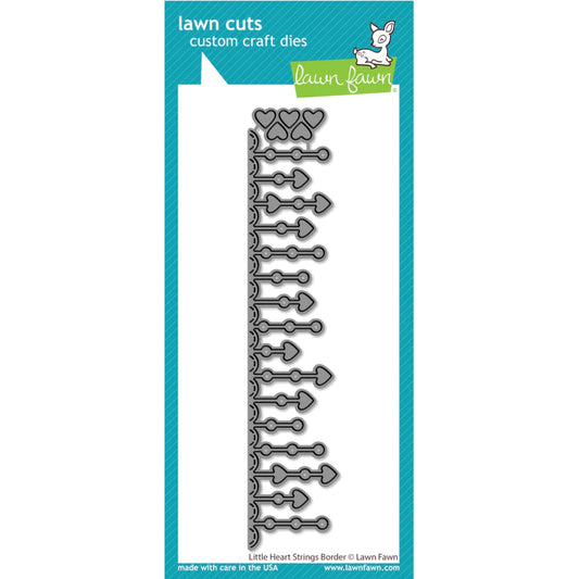 Lawn Fawn Little Heart Strings Border - LF3317