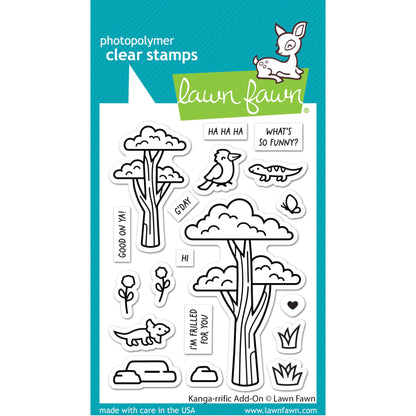 Lawn Fawn Kanga-Rrific Add-On Stamps - LF3346