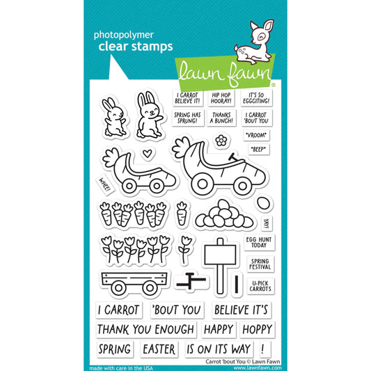 Lawn Fawn Carrot 'Bout You Stamps - LF3349