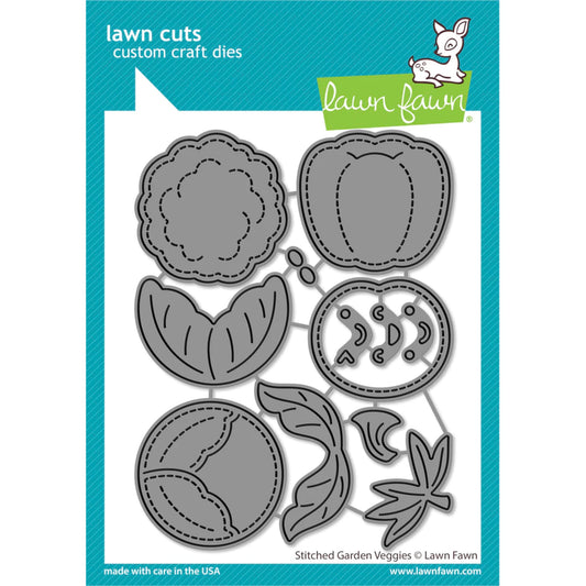 Lawn Fawn Stitched Garden Veggies - LF3373