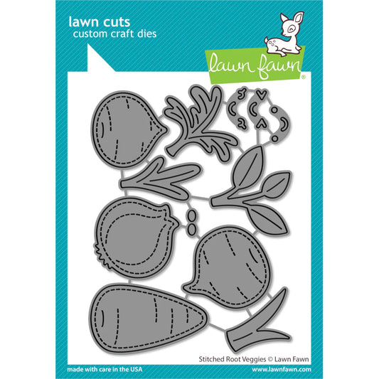 Lawn Fawn Stitched Root Veggies - LF3374