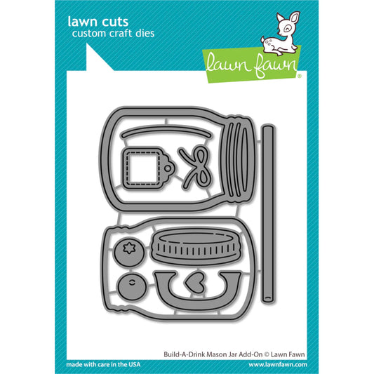 Lawn Fawn Build-A-Drink Mason Jar Add-On - LF3378