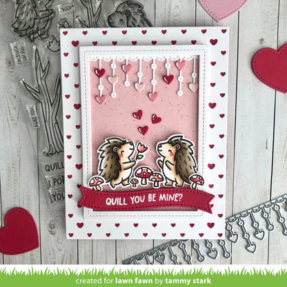 Lawn Fawn Little Heart Strings Border - LF3317