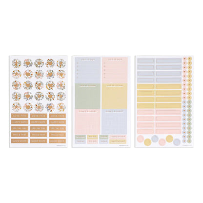 (PRE-ORDER) MAMBI Ditsy Wildflower BULLET DOT GRID HAPPY JOURNAL® - 80 SHEETS - 160GSM PAPER - NBBA5-003