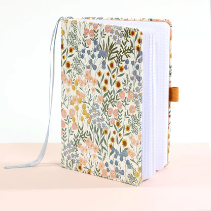 (PRE-ORDER) MAMBI Ditsy Wildflower BULLET DOT GRID HAPPY JOURNAL® - 80 SHEETS - 160GSM PAPER - NBBA5-003