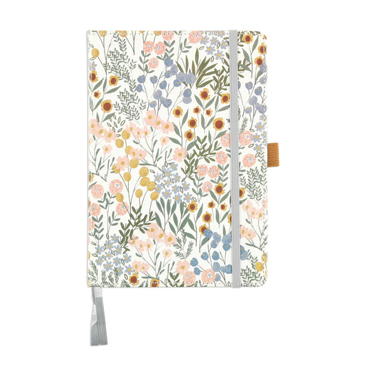 (PRE-ORDER) MAMBI Ditsy Wildflower BULLET DOT GRID HAPPY JOURNAL® - 80 SHEETS - 160GSM PAPER - NBBA5-003