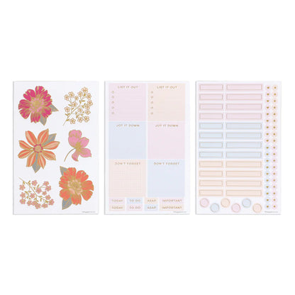 (PRE-ORDER) MAMBI Retro Blooms BULLET DOT GRID HAPPY JOURNAL® - 80 SHEETS - 160GSM PAPER - NBBA5-009