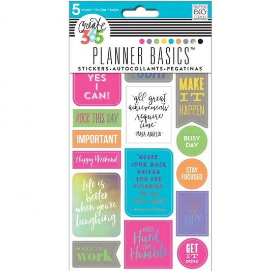 Mambi Happy Planner Basics™ Stickers – Neon - PPS-83