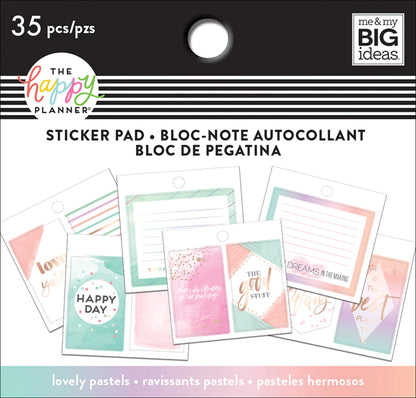 MAMBI Happy Planner Lovely Pastels – Tiny Sticker Pad - PTSP-01