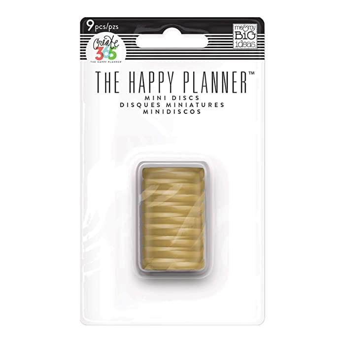 Mambi Happy Planner Mini Discs – Gold - RINS-01