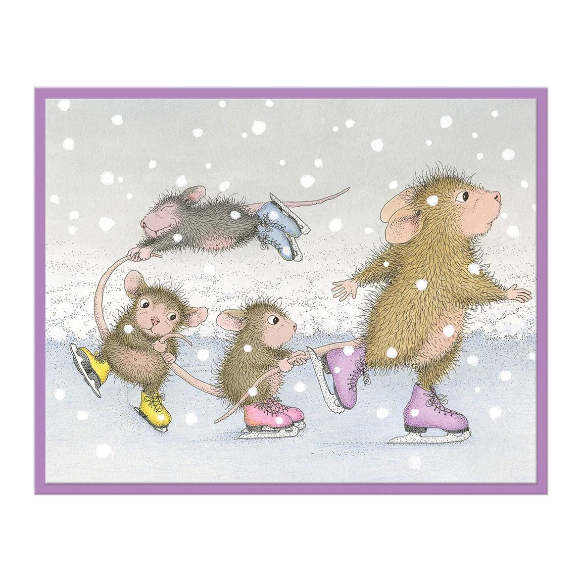 Spellbinders House Mouse Cling Rubber Stamp Hold On! - RSC-018