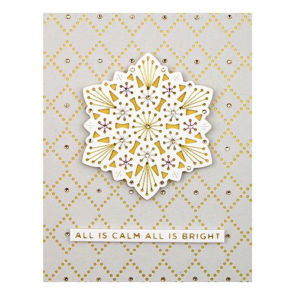 Spellbinders Sparkling Mandala Etched Dies from the Merry Stitchmas Collection - S3-412