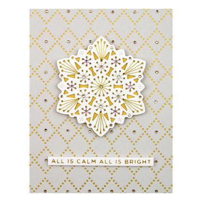 Spellbinders Sparkling Mandala Etched Dies from the Merry Stitchmas Collection - S3-412