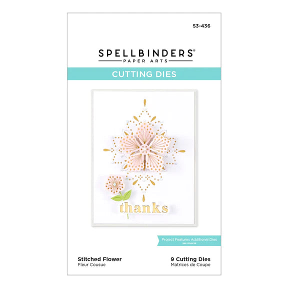 Spellbinders Stitched Flower Etched Dies from the Spring Into Stitching Collection - S3-436