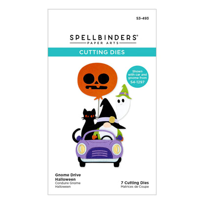 Spellbinders Etched Dies Gnome Drive Halloween - S3-493