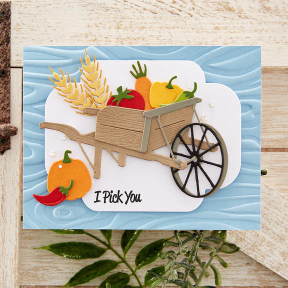 Spellbinders Country Wheelbarrow Etched Dies from the Country Road Collection by Annie Williams - S4-1279