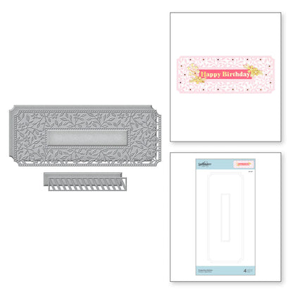 Spellbinders Flowering Slimline Etched Dies from the Slimline Collection - S5-451