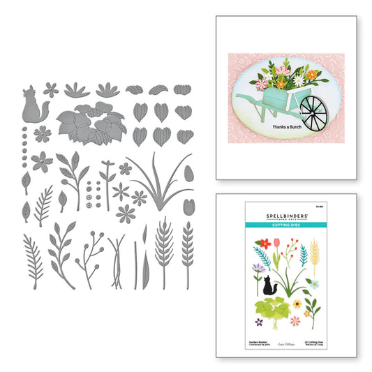 Spellbinders Garden Builder Etched Dies from the Country Road Collection by Annie Williams - S5-580