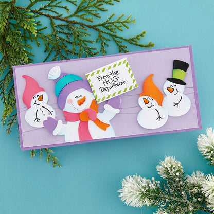 Stampendous Etched Dies Holiday Hugs - Snowman Hugs - S5-592