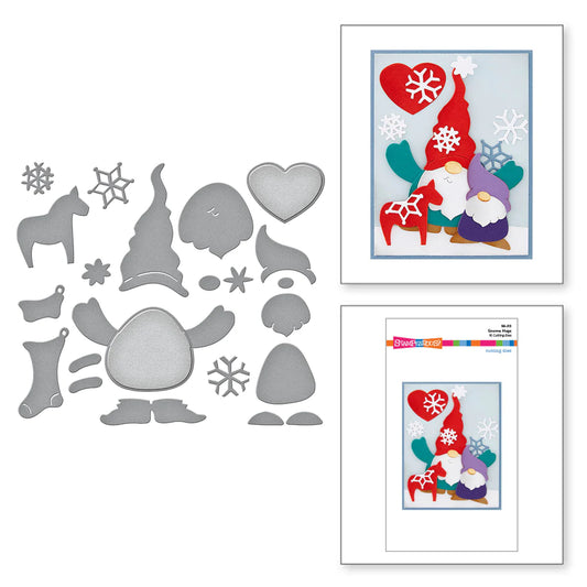 Stampendous Etched Dies Holiday Hugs - Gnome Hugs - S6-213