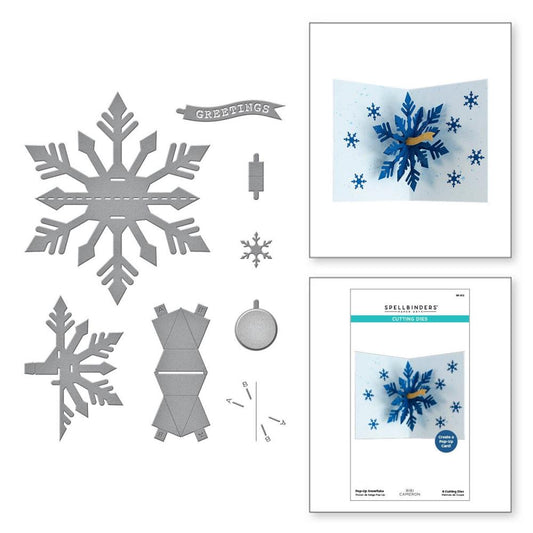 Spellbinders Etched Dies By Bibi Cameron Snowflakes - Pop-Up Snowflake - S6212