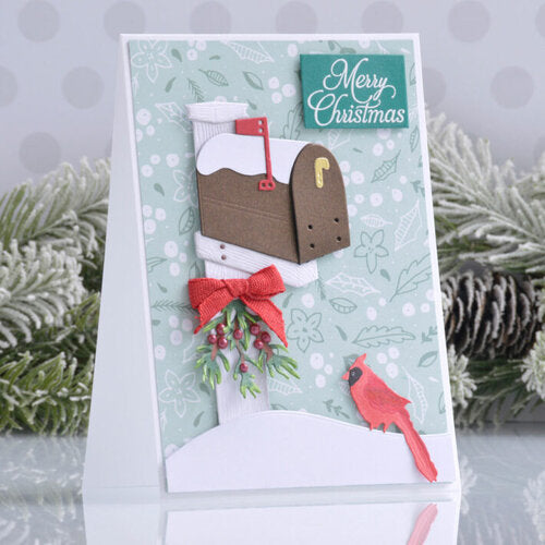 Spellbinders Woodland Wreath and Feathered Friends Etched Dies from Susan's Holiday Flora Collection -  S5-454