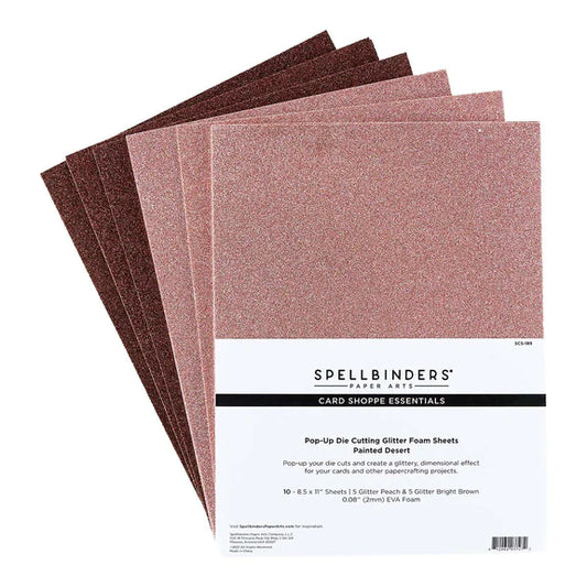 Spellbinders Pop-Up Die Cutting Glitter Foam Sheets- Painted Desert - SCS-189