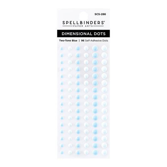 Spellbinders Dimensional Enamel Dots Two Tone Blue - SCS286