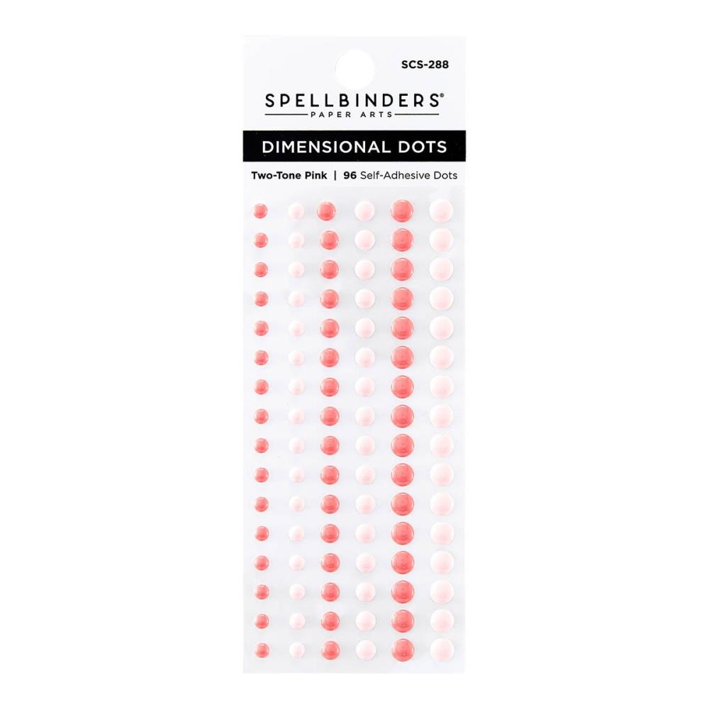 Spellbinders Dimensional Enamel Dots Two Tone Pink - SCS288