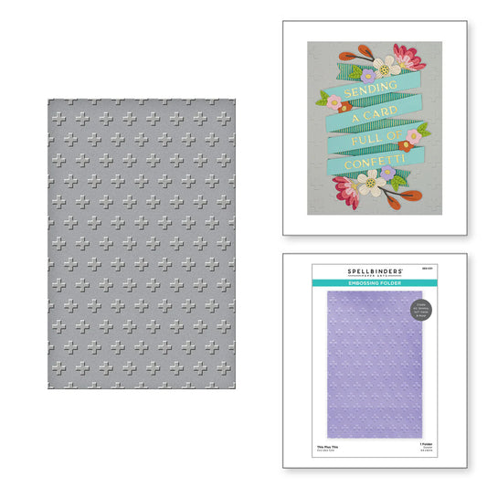 Spellbinders This Plus This Embossing Folder from the Celebrate You Collection - SES-031