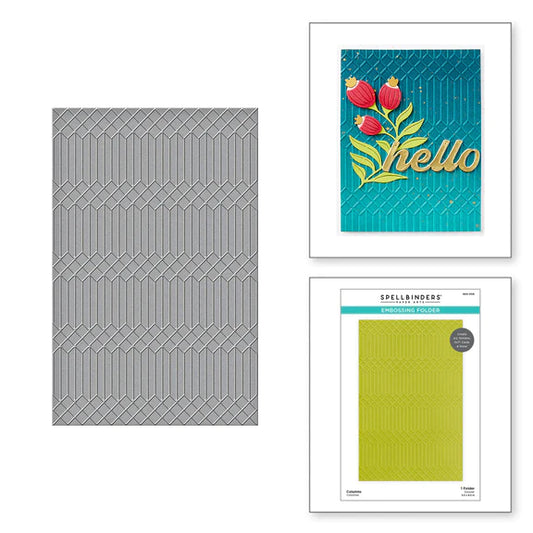 Spellbinders Columns Embossing Folder from the Fresh Picked Collection - SES-056