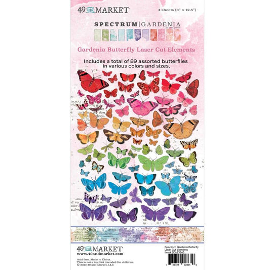 49 & Market Spectrum Gardenia Laser Cut Outs Butterfly - SG23640