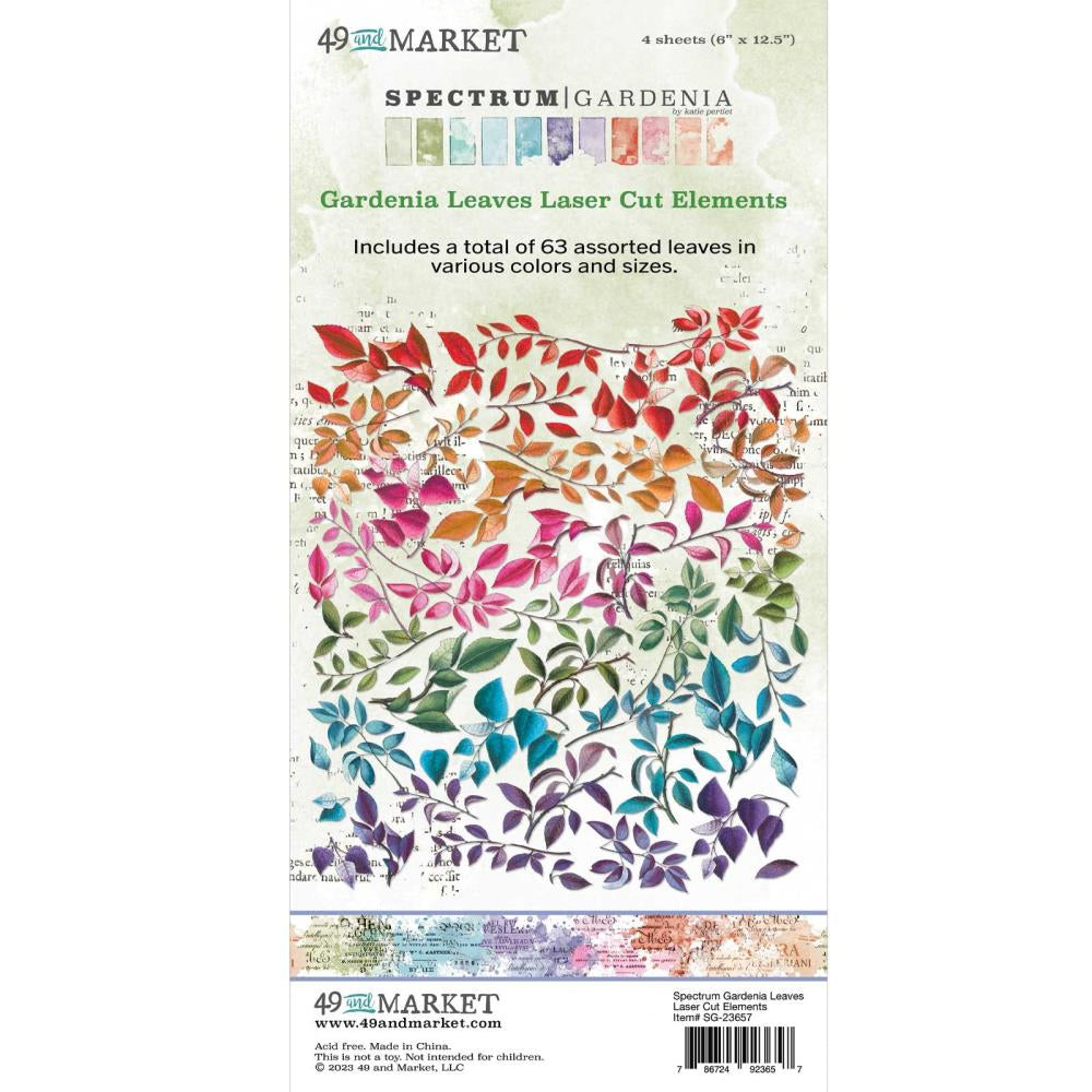 49 & Market Spectrum Gardenia Laser Cut Outs Leaves - SG23657