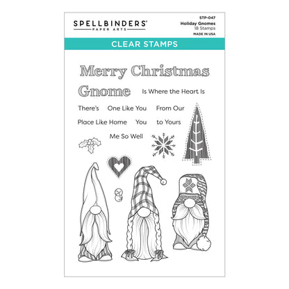 Spellbinders Holiday Gnomes Clear Stamps from the Be Merry Collection