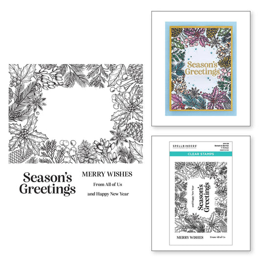 Spellbinders Balsam & Berries Clear Stamp Set from the Celebrate the Season Collection - STP-139