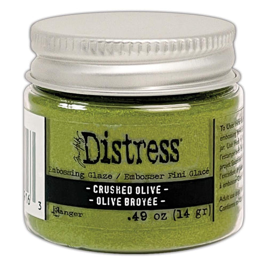 Tim Holtz Distress Embossing Glaze Crushed Olive - TDE 79163