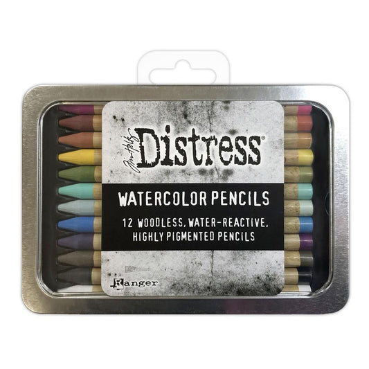 Tim Holtz Distress Watercolor Pencils 12 Pc - Set 1 - TDH76308