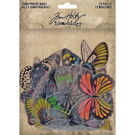 Tim Holtz Idea-Ology Transparent Acetate Wings 72 Pc - TH93785