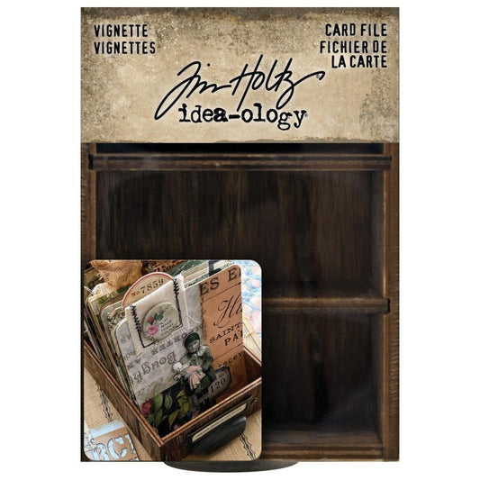 Tim Holtz Idea-Ology Wooden Vignette Card File - TH94243