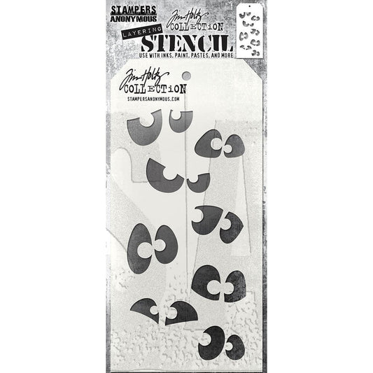 Tim Holtz Stampers Anonymous Layering Stencil Peekaboo - THS169